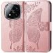 Чехол UniCase Butterfly Pattern для Xiaomi Redmi Note 14 Pro Plus - Rose Gold (373218RG). Фото 1 из 9