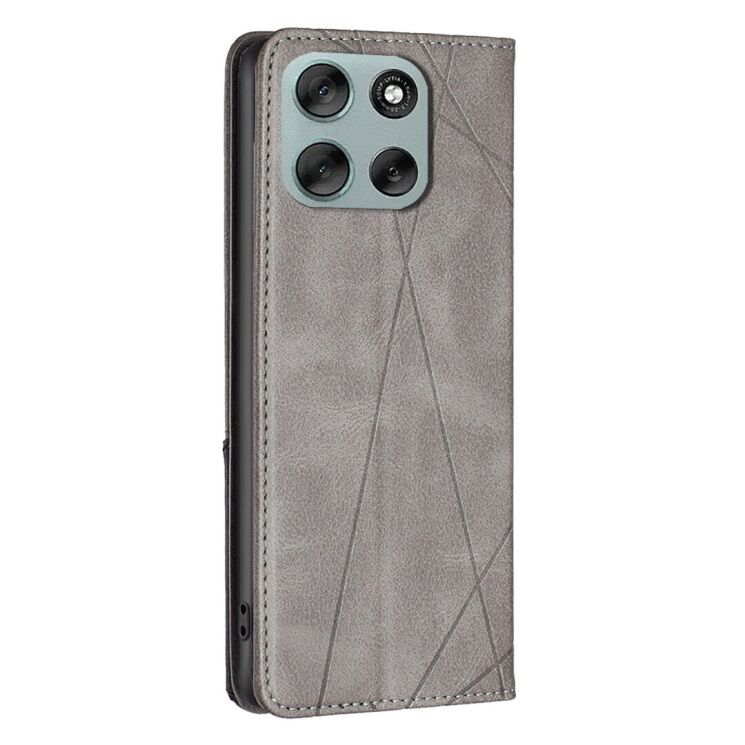Чохол UniCase Geometric Pattern для Motorola Moto G56 - Grey: фото 3 з 9