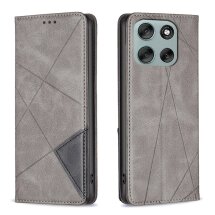 Чохол UniCase Geometric Pattern для Motorola Moto G56 - Grey: фото 1 з 9