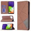 Чехол UniCase Geometric Pattern для Samsung Galaxy A22 (A225) / M22 (M225) - Coffee (277570C)