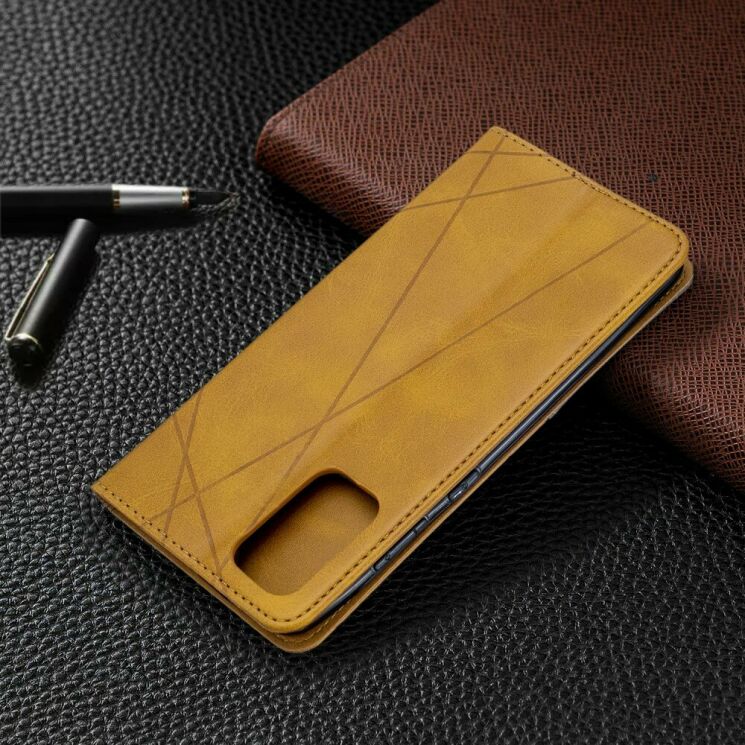 Чехол UniCase Geometric Pattern для Samsung Galaxy S20 Plus (G985) - Brown: фото 6 из 11