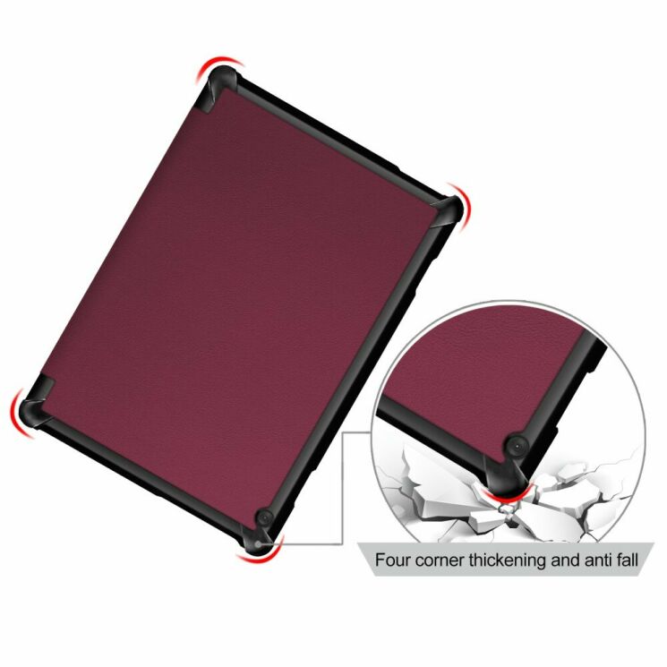 Чохол UniCase Slim для Lenovo Tab M10 X605 - Wine Red: фото 2 з 8