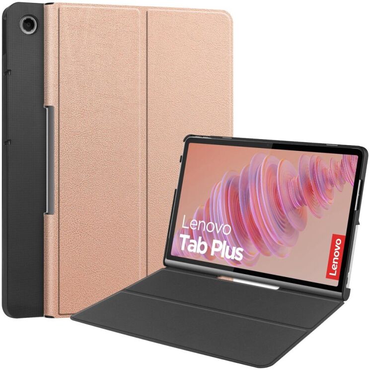 Чехол UniCase Slim для Lenovo Tab Plus - Rose Gold: фото 1 из 8