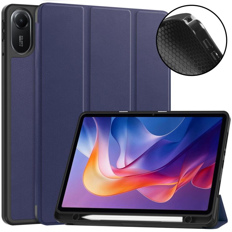 Чохол UniCase Soft UltraSlim для Xiaomi Redmi Pad 2 - Dark Blue: фото 4 з 12