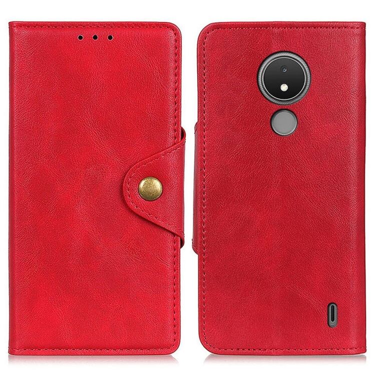 Чехол UniCase Vintage Wallet для Nokia C21 - Red: фото 1 из 7