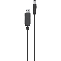 Кабель ACCLAB USB to DC 5.5х2.5мм (9V, 1A, 1m) - Black: фото 1 из 4