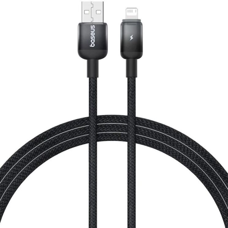 Кабель Baseus Discolor Series USB to Lightning (2.4A, 1m) P10374900 - Cluster Black: фото 1 из 21