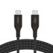 Кабель Belkin Type-C to Type-C (240W, 1m) CAB015BT1MBK - Black (896377B). Фото 5 з 5