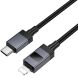Кабель Hoco X118 Type-C to Lightning 27W (1m) - Black (896404B). Фото 2 з 6