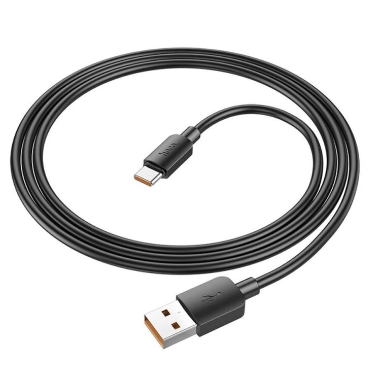 Кабель Hoco X96 Hyper 100W USB to Type-C (6A, 1m) - Black: фото 3 з 5
