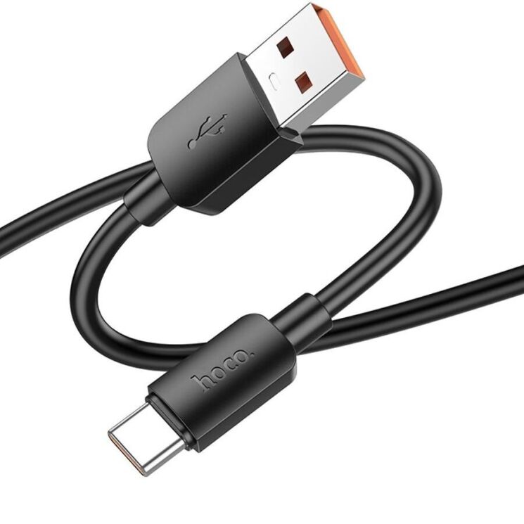 Кабель Hoco X96 Hyper 100W USB to Type-C (6A, 1m) - Black: фото 2 з 5