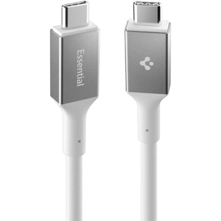 Кабель Spigen Essential Type-C to Type-C (240W, 1.2m) ACA08776 - White: фото 2 з 9