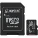 Карта памяти Kingston microSDXC 256GB Canvas Select Plus Gen3 UHS-I U1 V10 A1 (150MB/s) + адаптер (SDCS3/256GB) - Black (945180). Фото 1 из 7