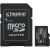 Карта памяти Kingston microSDXC 256GB Canvas Select Plus Gen3 UHS-I U1 V10 A1 (150MB/s) + адаптер (SDCS3/256GB) - Black: фото 1 из 7