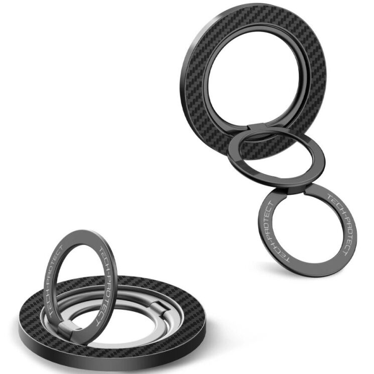 Кільце-тримач Tech-Protect MMR800 Magnetic Ring - Black (982618B) Кільце-тримач Tech-Protect MMR800 Magnetic Ring - Black: фото 4 з 11