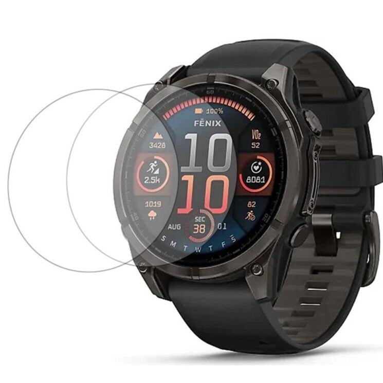 Комплект захисних стекол Deexe Screen Protector для Garmin Fenix 8 (47mm): фото 1 з 6