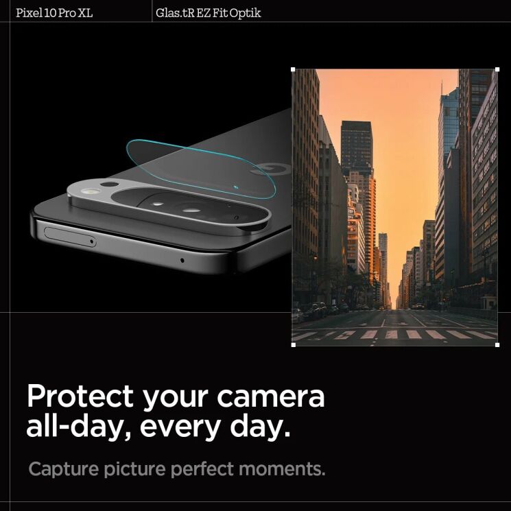 Комплект защитного стекла Spigen (SGP) Optik Lens Protector для Google Pixel 10 Pro XL (AGL09663) - Crystal Clear: фото 10 из 14