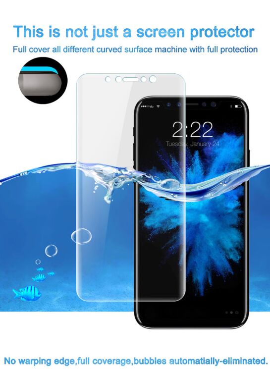 Комплект защитных пленок IMAK Full Coverage Hydrogel Film Apple iPhone XS: фото 6 из 8