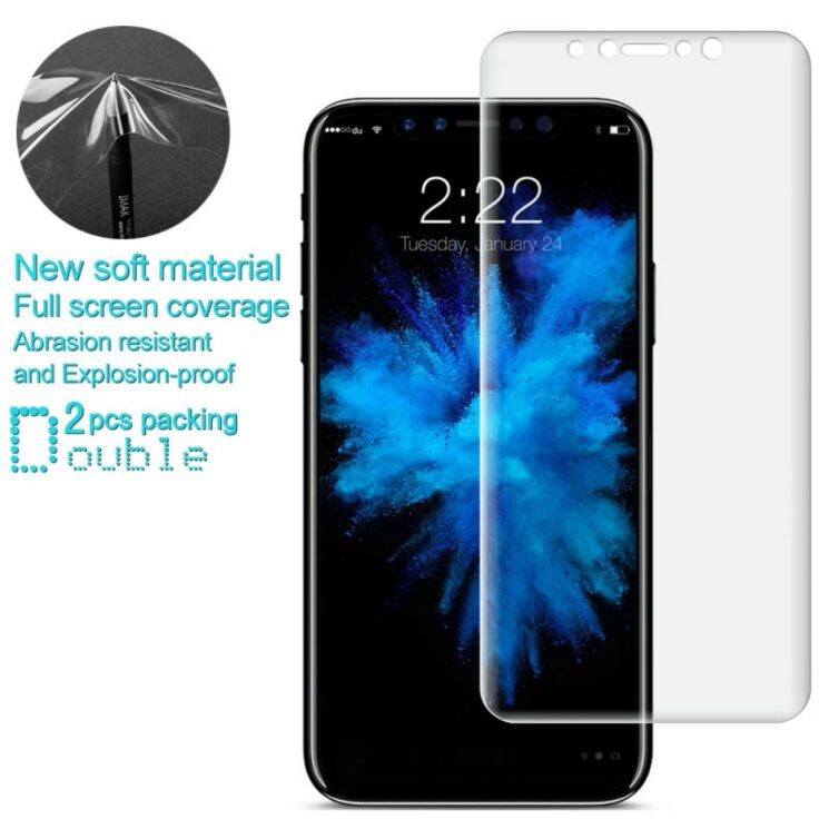Комплект защитных пленок IMAK Full Coverage Hydrogel Film Apple iPhone XS: фото 1 из 8