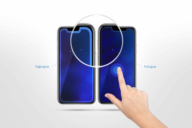 Комплект захисних стекол (2 в 1) 2E Basic Full Glue для Xiaomi Redmi Note 6 / Note 6 Pro - Black: фото 6 з 7