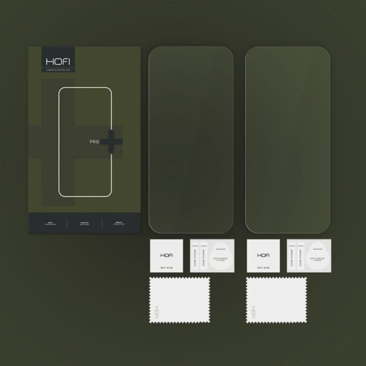 Комплект защитных стекол (2шт) HOFI Glass Pro+ HD для Apple iPhone 16 Pro Max: фото 4 из 4