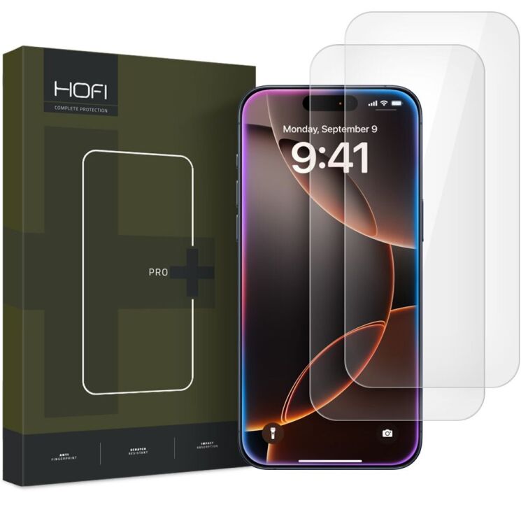 Комплект защитных стекол (2шт) HOFI Glass Pro+ HD для Apple iPhone 16 Pro Max: фото 1 из 4