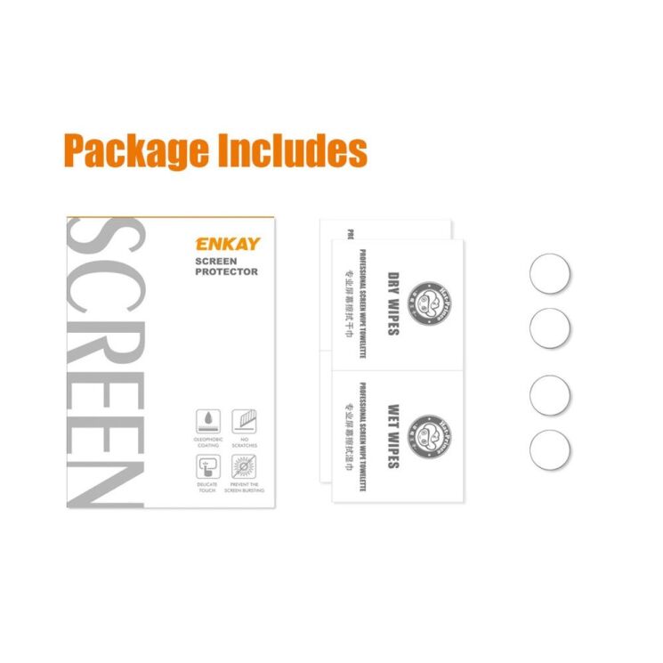 Комплект захисного скла (2шт) на камеру ENKAY 9H Lens Glass Set для Apple iPhone 14: фото 7 з 8