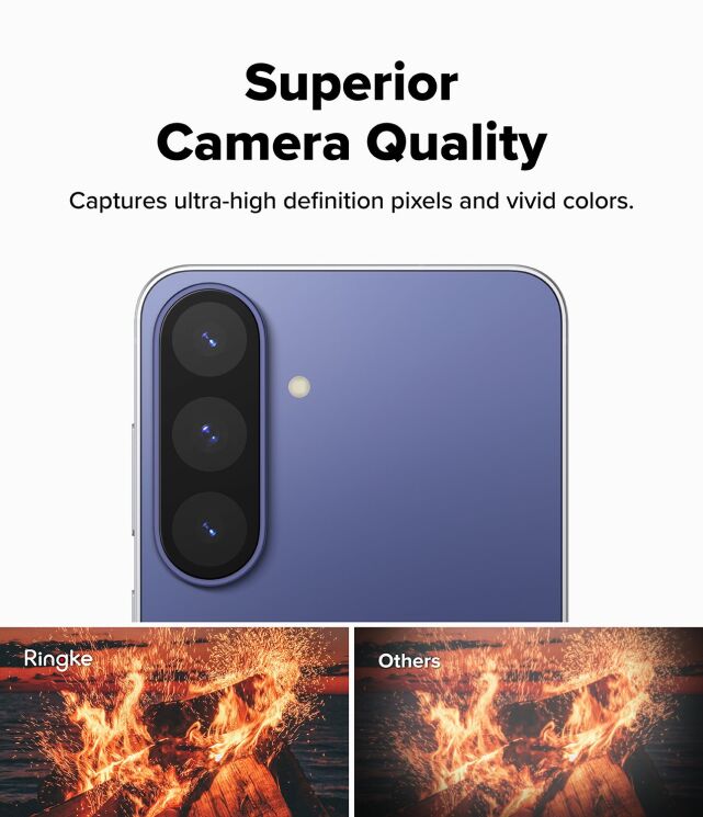 Комплект защитных стекол (2шт) Ringke Camera Full Cover Glass для Samsung Galaxy S26 FE (8800380463875) - Black (412761B) Комплект защитных стекол (2шт) Ringke Camera Full Cover Glass для Samsung Galaxy S26 FE (8800380463875) - Black: фото 11 из 16