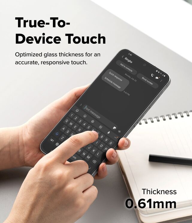 Комплект захисних стекол (2шт) Ringke Easy Slide Tempered Glass для Samsung Galaxy A57 (A576) 8800328818187: фото 9 з 18