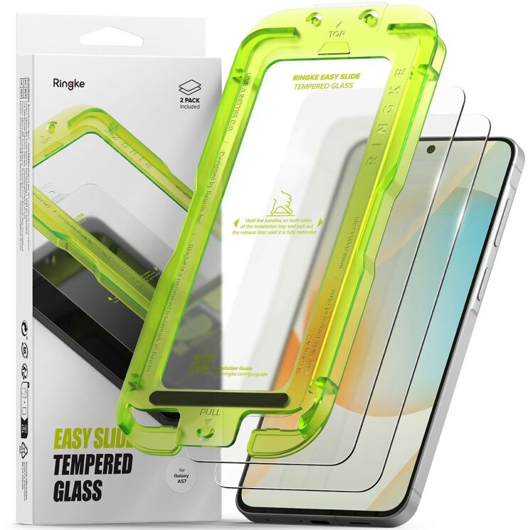 Комплект захисних стекол (2шт) Ringke Easy Slide Tempered Glass для Samsung Galaxy A57 (A576) 8800328818187: фото 1 з 18