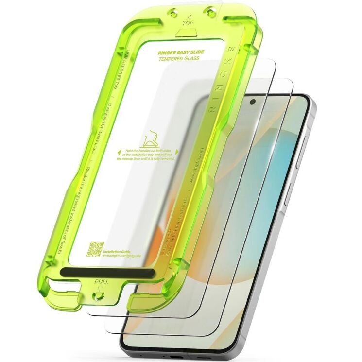 Комплект захисних стекол (2шт) Ringke Easy Slide Tempered Glass для Samsung Galaxy A57 (A576) 8800328818187: фото 2 з 18