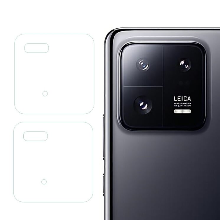 Комплект защитных стекол на заднюю камеру Deexe Camera Lens Protector для Xiaomi 13 Pro: фото 1 из 5