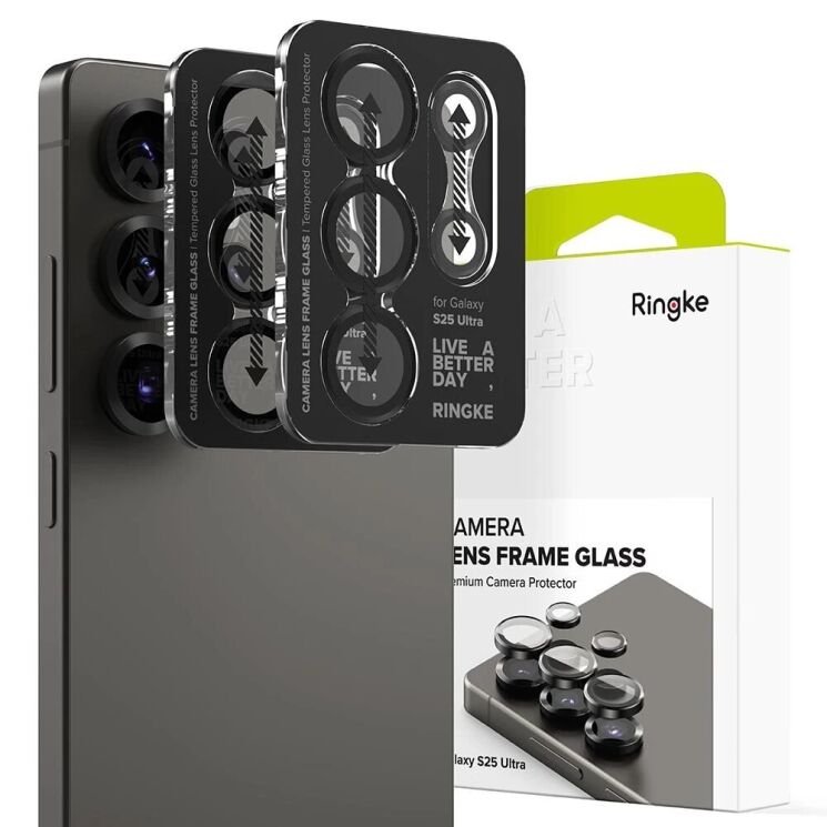 Комплект защитных стекол Ringke Camera Lens Frame Glass для Samsung Galaxy S25 Ultra (S938) 8800274969483 (379556) Комплект защитных стекол Ringke Camera Lens Frame Glass для Samsung Galaxy S25 Ultra (S938) 8800274969483: фото 1 из 16