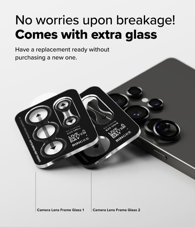 Комплект защитных стекол Ringke Camera Lens Frame Glass для Samsung Galaxy S25 Ultra (S938) 8800274969483 (379556) Комплект защитных стекол Ringke Camera Lens Frame Glass для Samsung Galaxy S25 Ultra (S938) 8800274969483: фото 7 из 16
