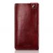 Кожаный чехол-карман ICARER Retro Pouch для смартфонов - Wine Red (884415R). Фото 5 из 10