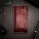 Кожаный чехол-карман ICARER Retro Pouch для смартфонов - Wine Red (884415R). Фото 1 из 10