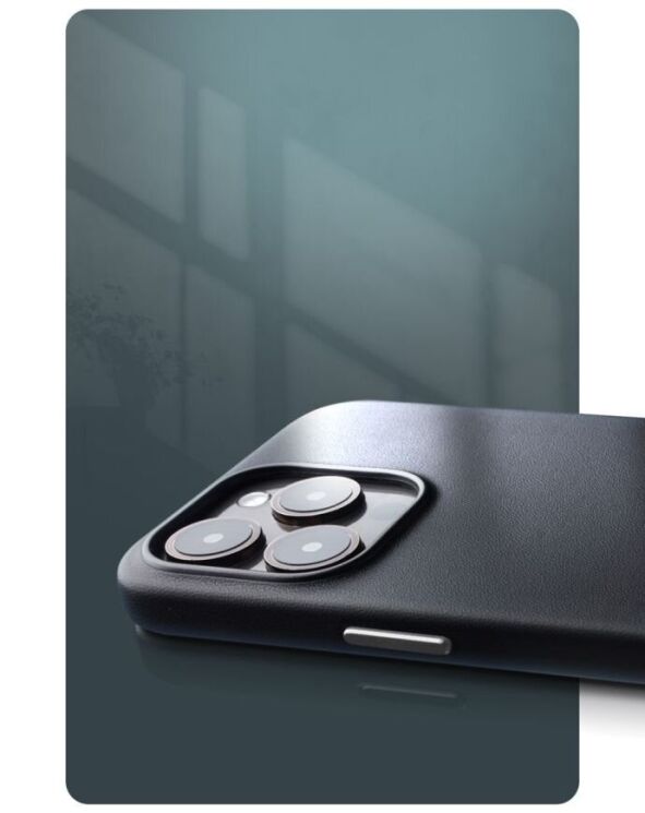Защитный чехол QIALINO Classic Cover (with MagSafe Support) для Apple iPhone 16 - Black: фото 9 из 9