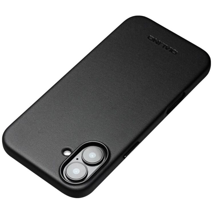 Защитный чехол QIALINO Classic Cover (with MagSafe Support) для Apple iPhone 16 - Black: фото 5 из 9
