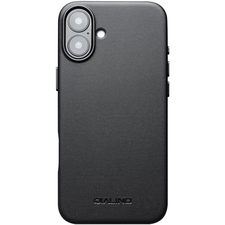 Защитный чехол QIALINO Classic Cover (with MagSafe Support) для Apple iPhone 16 - Black: фото 4 из 9