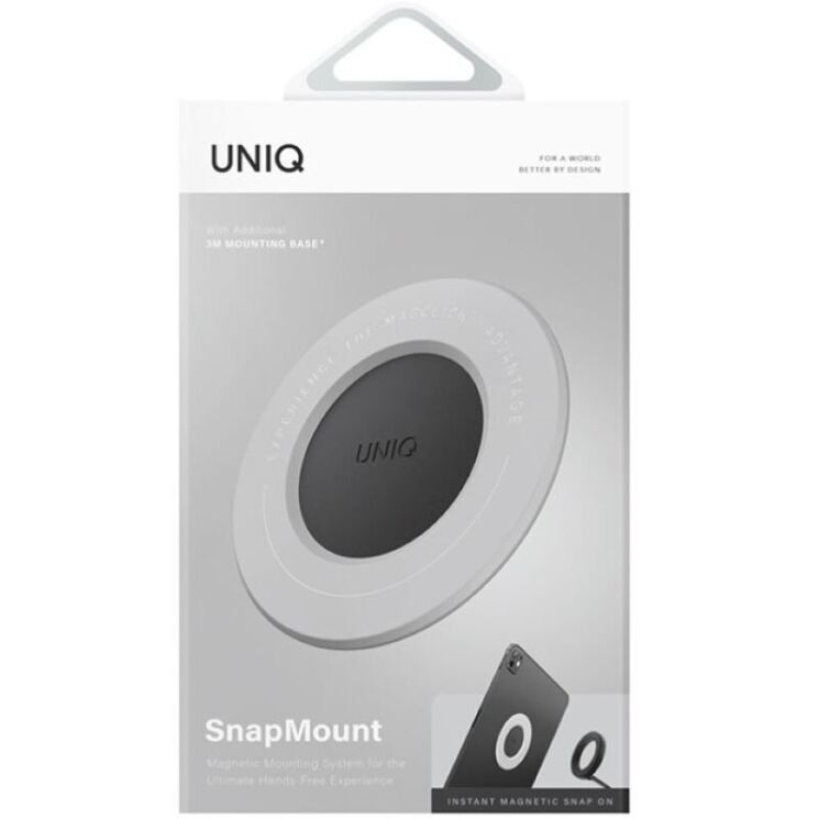 Магнітний тримач UNIQ SnapMount - Gray: фото 3 з 8