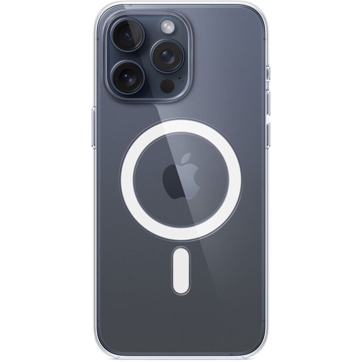 Оригинальный чехол Clear Case with MagSafe для Apple iPhone 15 Pro Max (MT233) - Transparent: фото 1 из 4