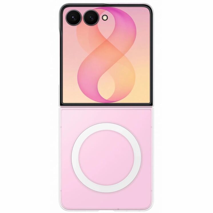 Оригинальный чехол Clear Magnet Case (FF) для Samsung Galaxy Flip 8 (EF-CF776CTEGUA) - Transparency: фото 2 из 5