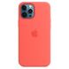 Оригинальный чехол MagSafe Silicone Case для Apple iPhone 12 Pro Max (MHL93ZE/A) - Pink Citrus (253492O). Фото 1 из 5