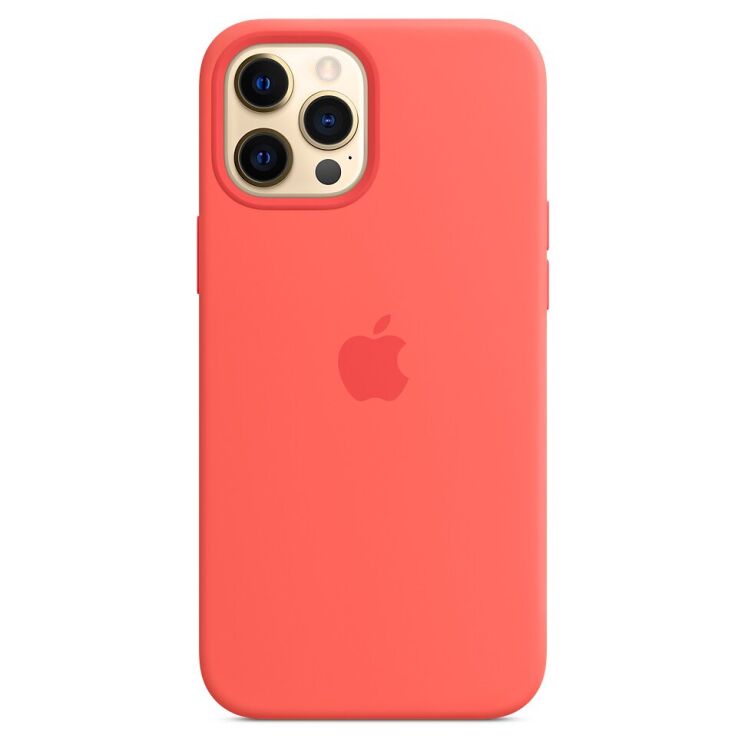 Оригинальный чехол MagSafe Silicone Case для Apple iPhone 12 Pro Max (MHL93ZE/A) - Pink Citrus: фото 2 из 5