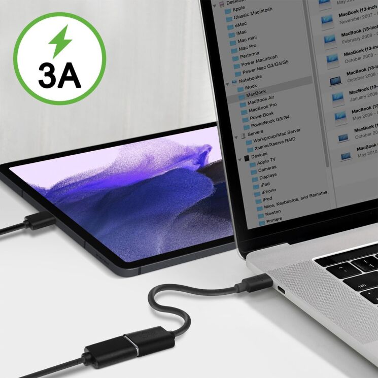 Перехідник Belkin Type-C to USB3.0 (0.14m) - Black: фото 5 з 6