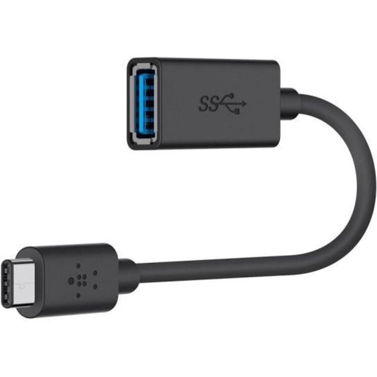 Перехідник Belkin Type-C to USB3.0 (0.14m) - Black: фото 2 з 6