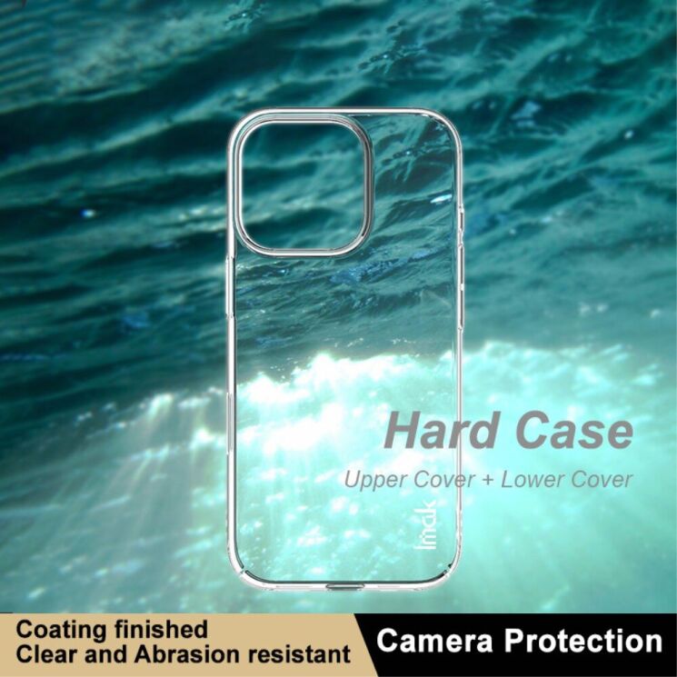Пластиковий чохол IMAK Crystal II Pro для Apple iPhone 16 Pro - Transparent: фото 8 з 11