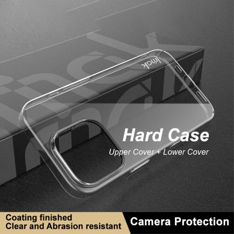 Пластиковий чохол IMAK Crystal II Pro для Apple iPhone 16 Pro - Transparent: фото 7 з 11