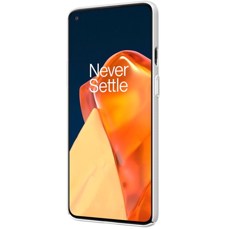 Пластиковый чехол NILLKIN Frosted Shield для OnePlus 9R - White: фото 4 из 17