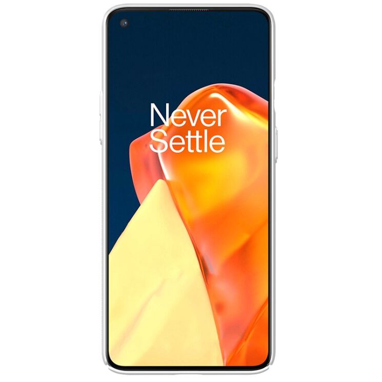 Пластиковый чехол NILLKIN Frosted Shield для OnePlus 9R - White: фото 2 из 17